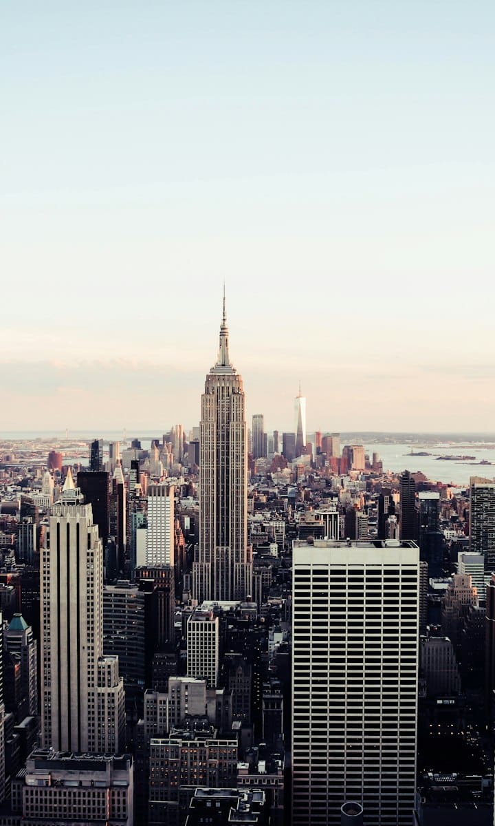 Die Skyline von New York, USA